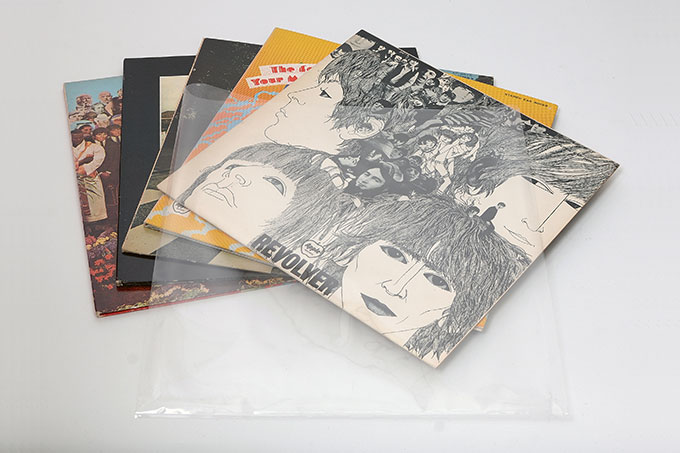 LPレコード外袋（レコードカバー）PP製 透明 小（LP約5枚）100枚セット